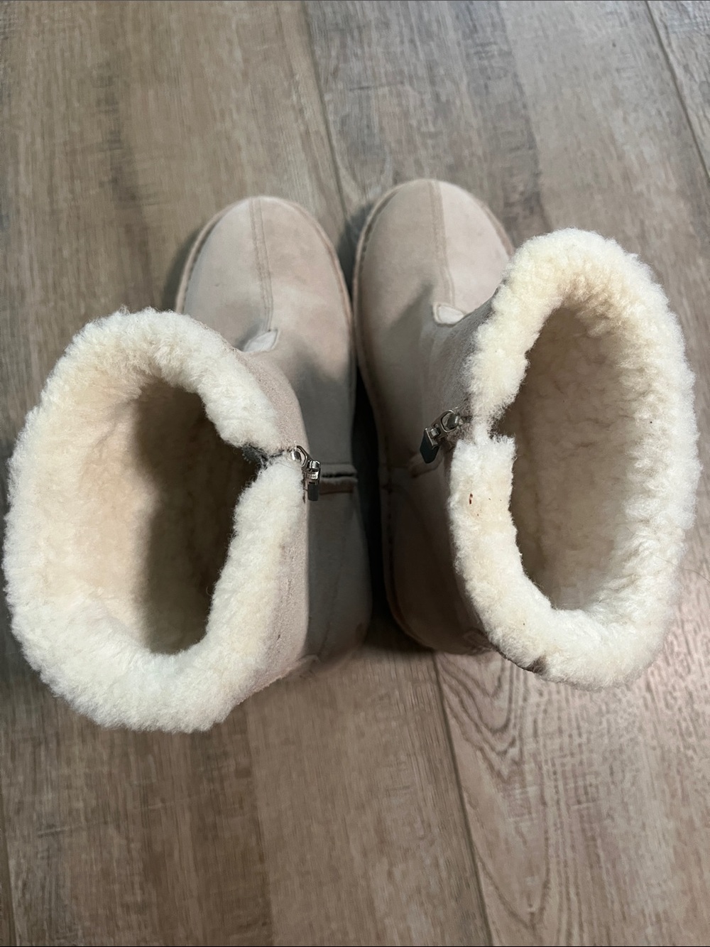 Polo by Ralph Lauren Plush-Lined Suede Winter Boots in Light Beige - Picture 5 of 7